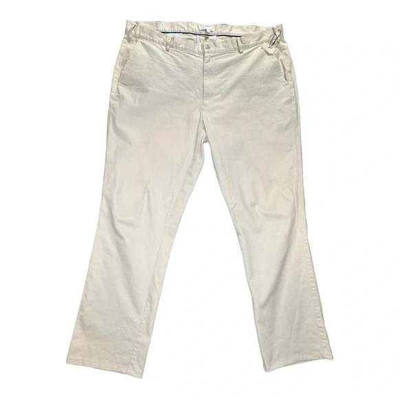 Peter Millar Men's Pilot Flat Front Chino Pant in Stone. Sz: 40 - Picture 3 of 10